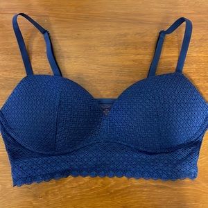 Navy no strap Victoria secret bra